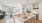 living room and kitchen area flooded with natural light