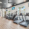 fitness center with exercise equipment